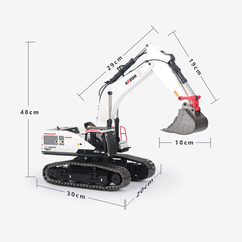 Model Kit Excavator - RC Bagger 1/14 HUINA Metall Lkw