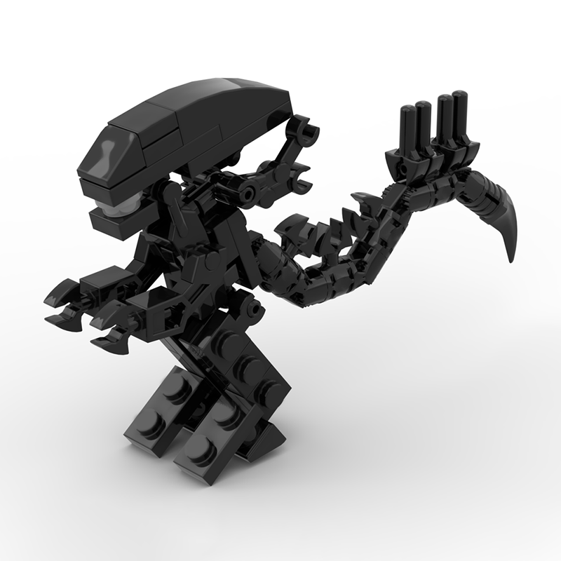 Model Kit Ultron - 49-teiliges MOC Aliens Xenomorph Minifigur Maßstabsmodell