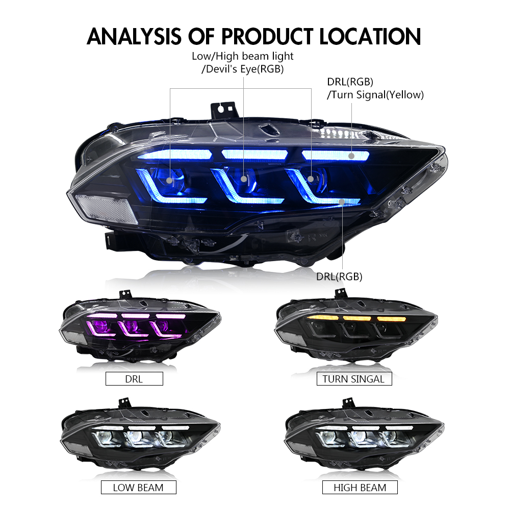 DRL Devil's Eyes Projektorlins – Model Kit Mustang Bewertung und Preis