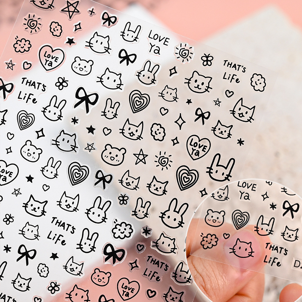 6/12 Stück Schwarze Katzen-Auf – Waterslide Decal Paper Bewertung und Preis